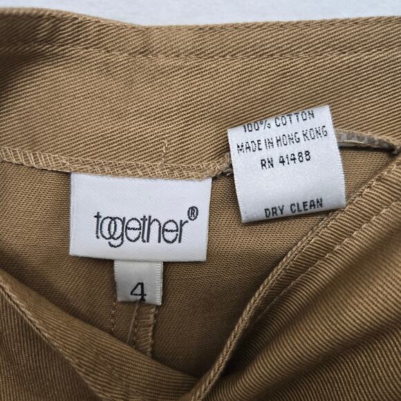 NWT Together Womens Vtg Preppy English Countryside Equestrian Slit Maxi Skirt 4 - Picture 9 of 12